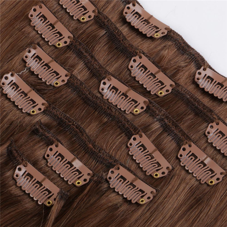 china remy clip hair extension factory QM126